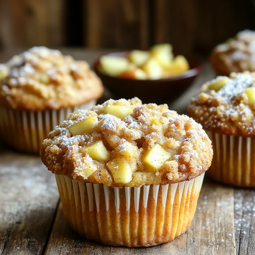 Bakery-Style Apple Cinnamon Crumb Muffins Easy Treat