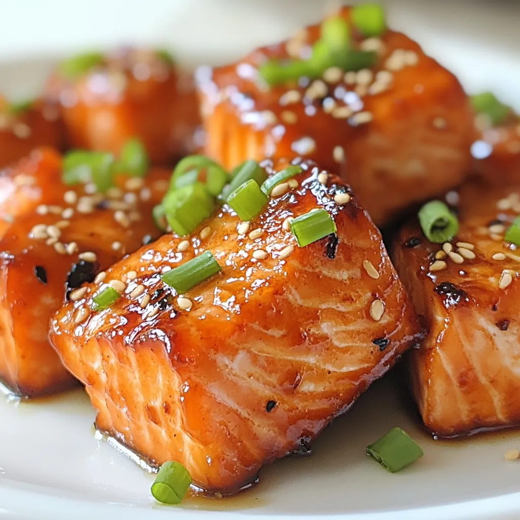Honey Garlic Salmon Bites Tasty and Simple Recipe