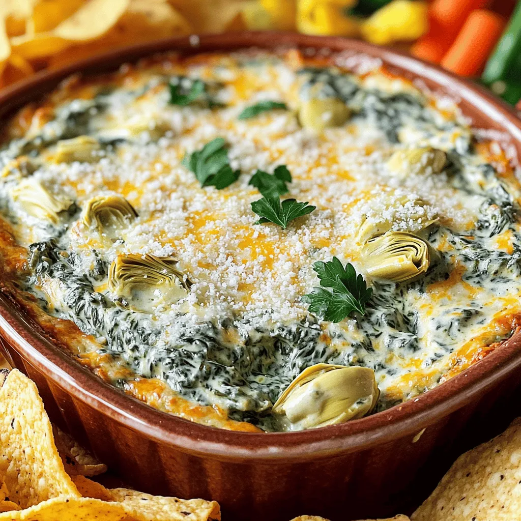 Creamy Spinach Artichoke Dip Flavorful and Easy Recipe
