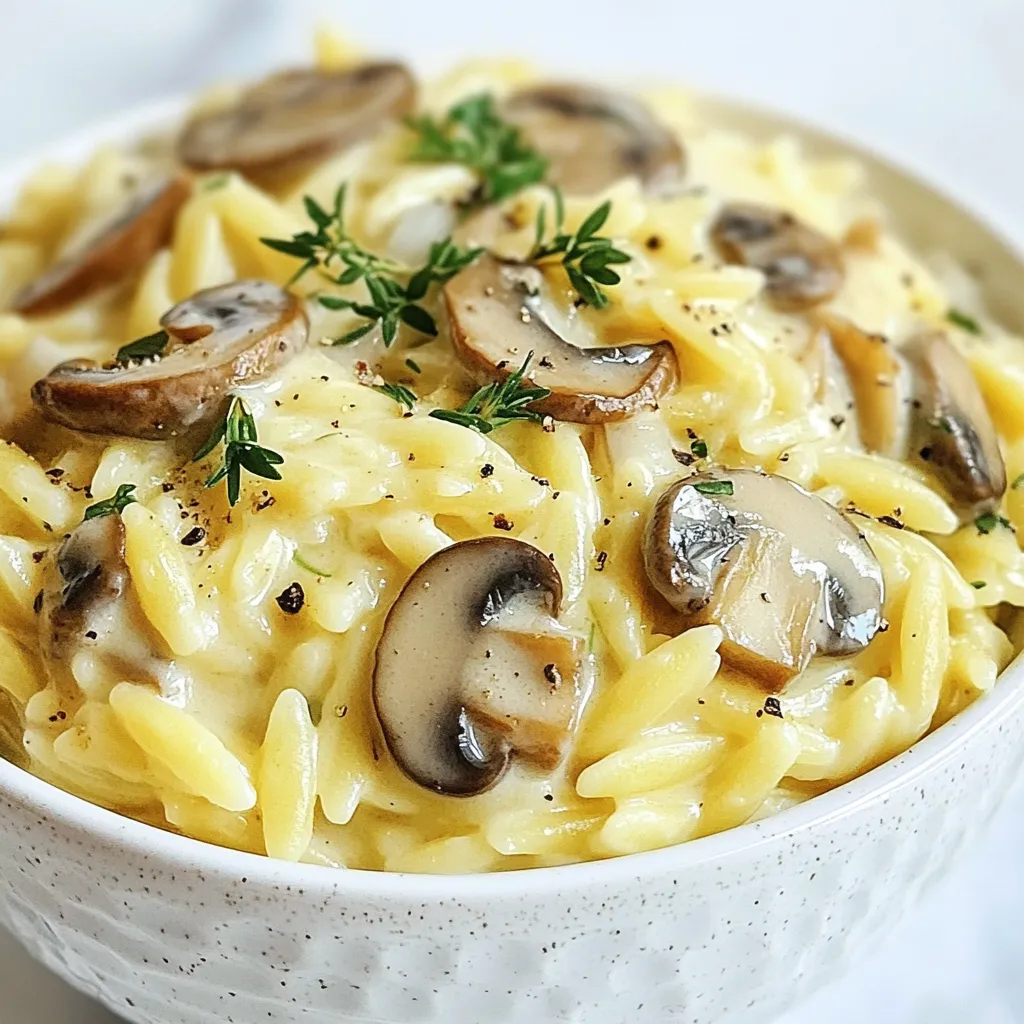 Creamy Mushroom Orzo Delightful Comfort Food Recipe