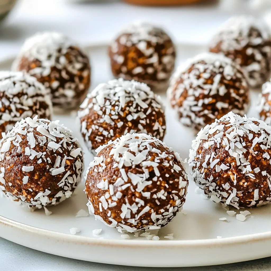 Coconut Chocolate Energy Bites Simple and Healthy Snack