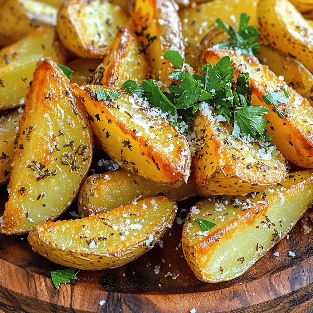 Crispy Garlic Herb Potato Wedges Simple and Tasty Recipe