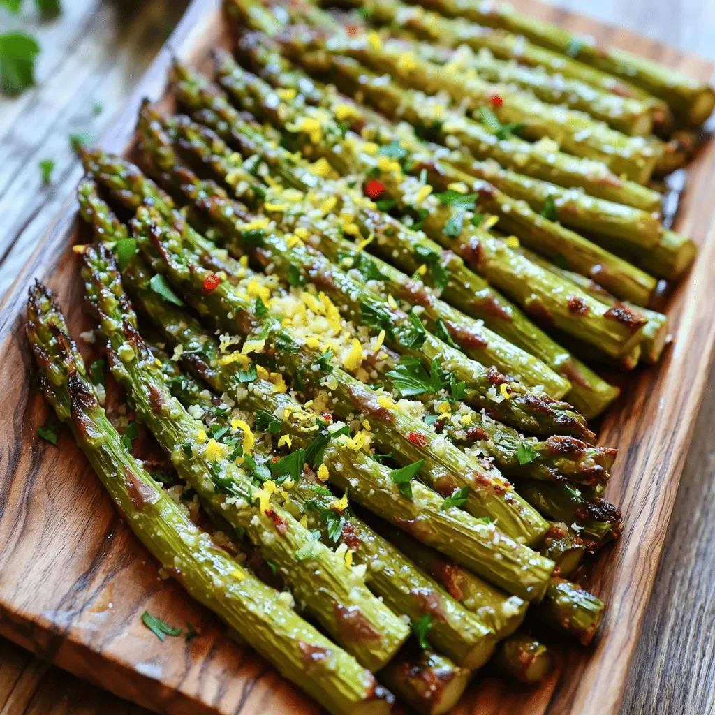 Lemon Garlic Roasted Asparagus Flavorful Side Dish