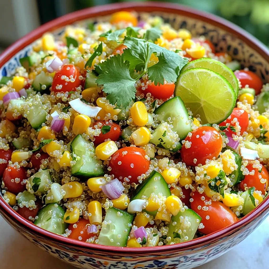Coconut Lime Quinoa Salad Fresh and Flavorful Delight