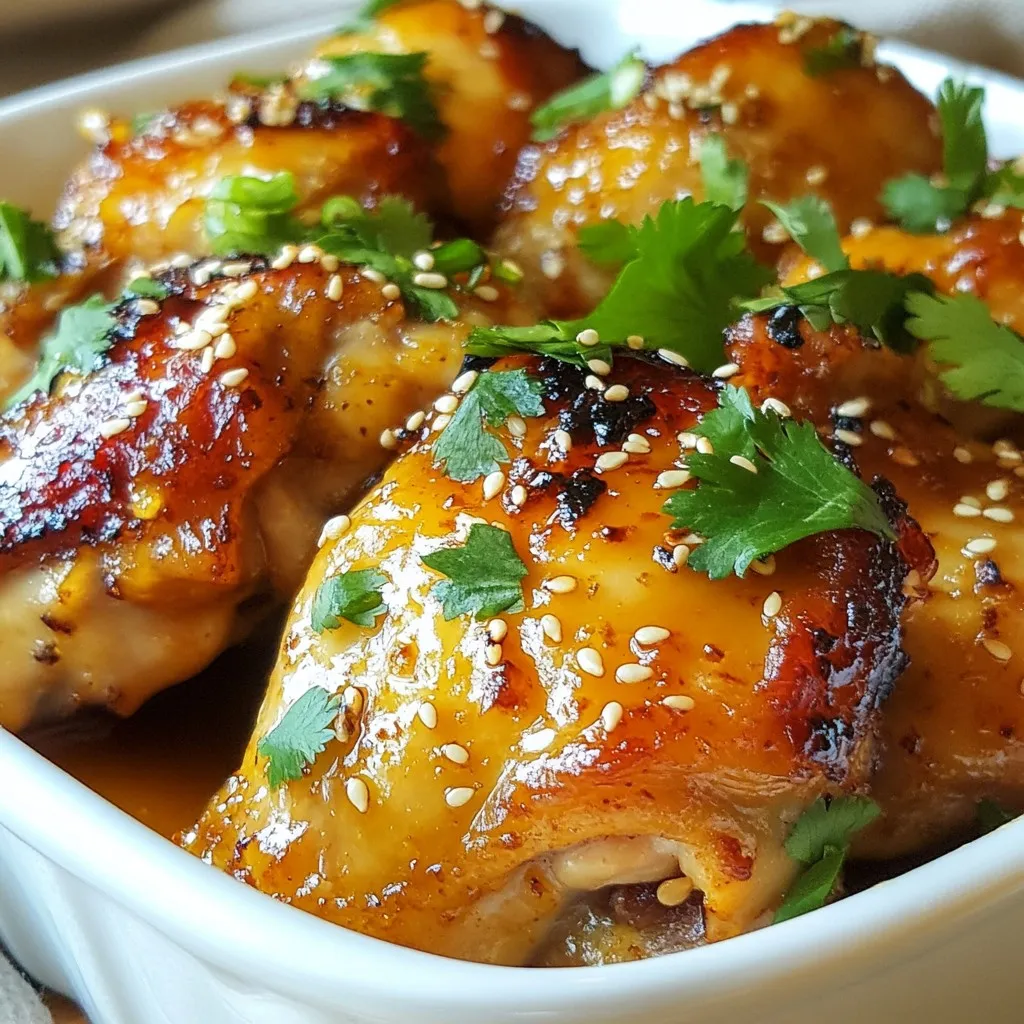 Spicy Honey Garlic Chicken Thighs Flavorful Dinner Option