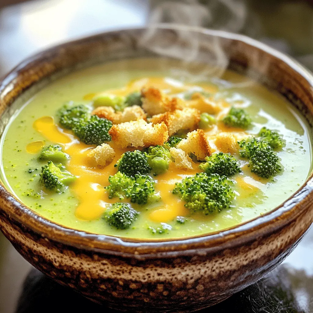 Cheddar Broccoli Soup Hearty and Flavorful Meal