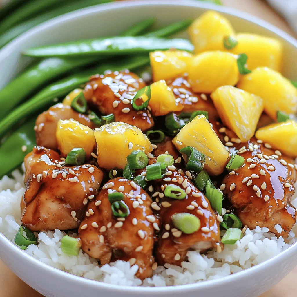 Pineapple Teriyaki Chicken Bowls Flavorful Dinner Idea