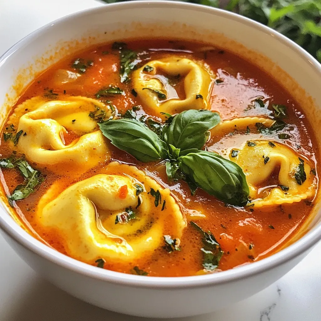 Creamy Tomato Basil Tortellini Soup Simple and Rich