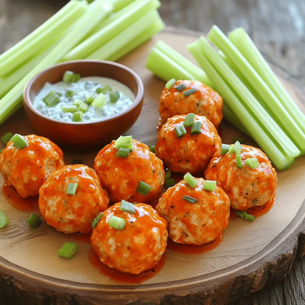 Spicy Buffalo Chicken Meatballs Flavorful Game Day Treat