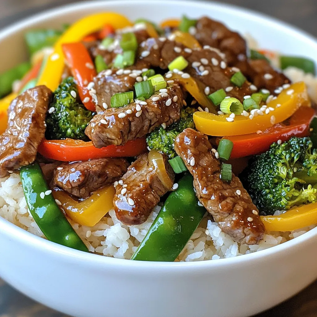 Savory Sesame Ginger Beef Stir Fry Quick and Easy Meal