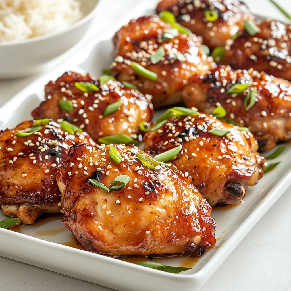 Honey Garlic Chicken Thighs Flavored and Easy Meal