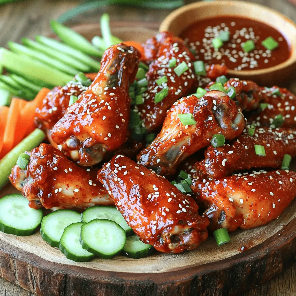 Spicy Korean Chicken Wings Flavor-Packed Delight