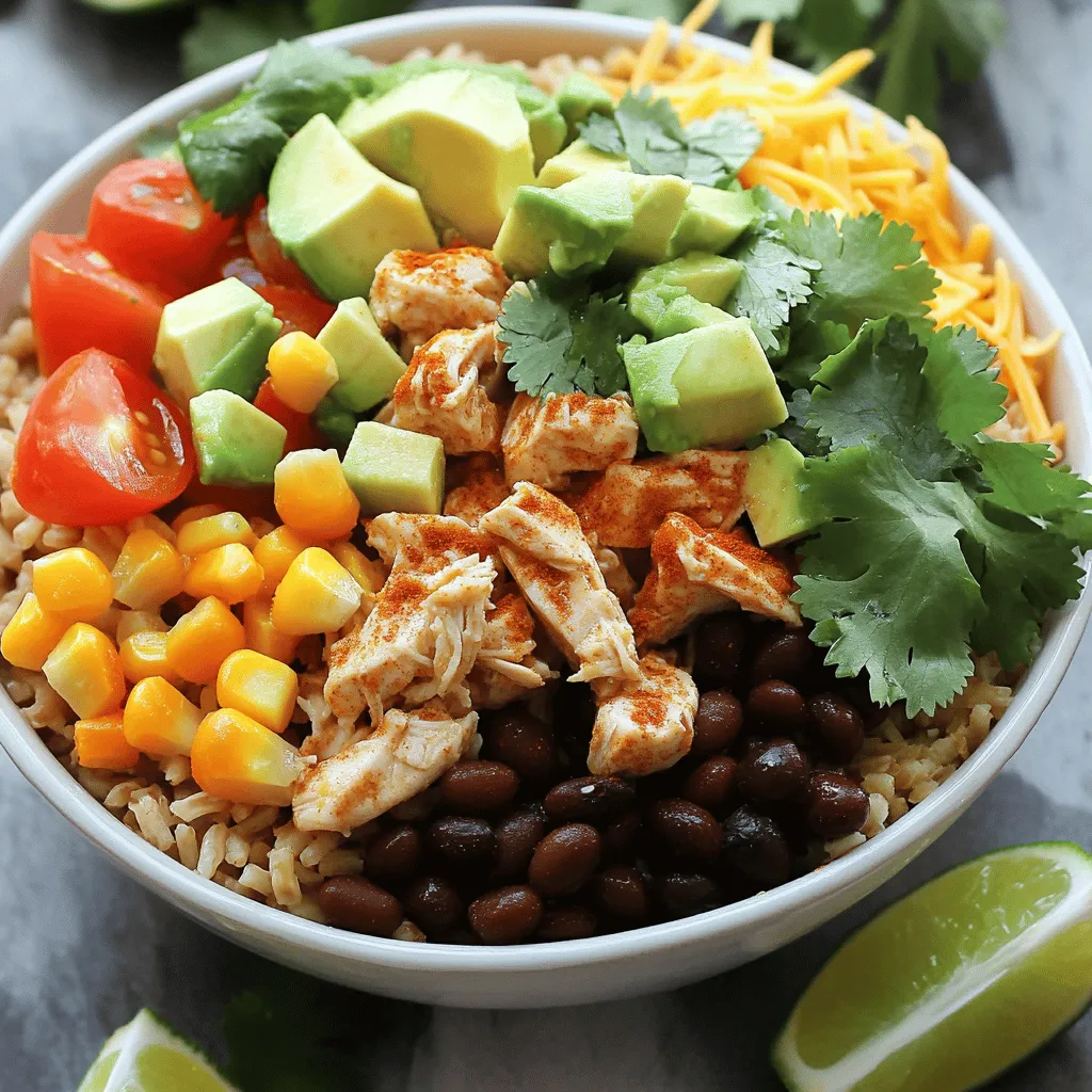 Easy Chicken Burrito Bowls Quick and Simple Recipe
