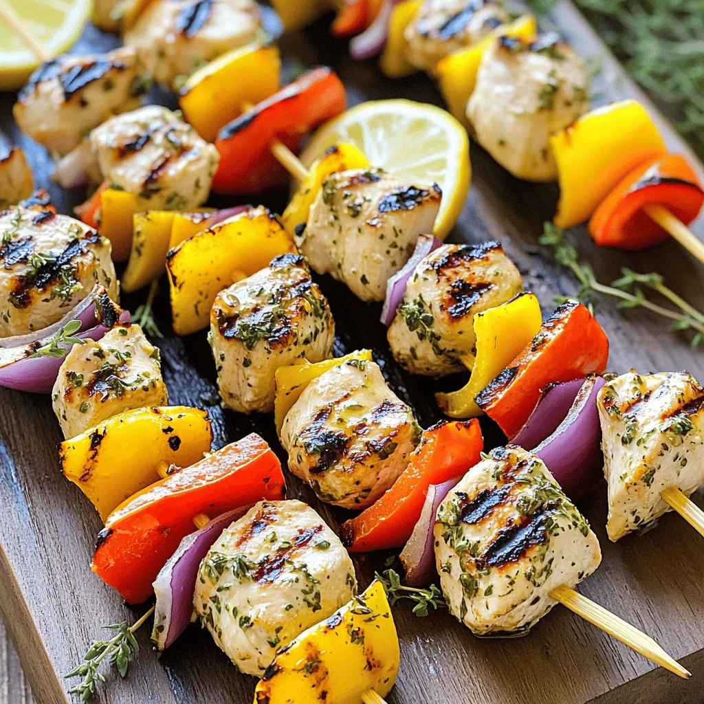 Lemon Herb Grilled Chicken Kabobs Flavorful and Easy