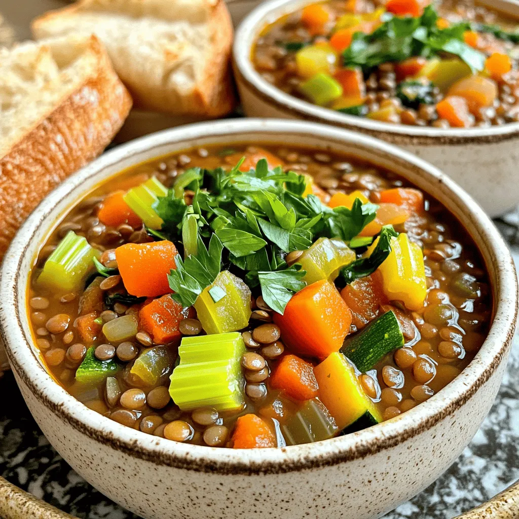 Hearty Lentil and Vegetable Stew Warm and Nourishing Dish