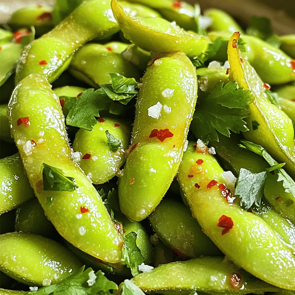 Spicy Garlic Edamame Flavorful and Easy Recipe