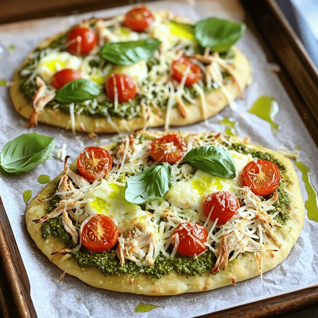 Easy Pesto Chicken Flatbread Fresh and Flavorful Meal