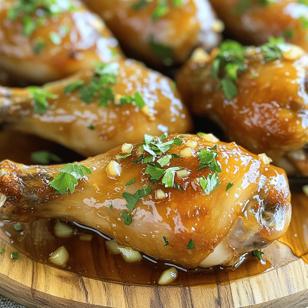 Baked Honey Garlic Chicken Drumsticks Easy Delight