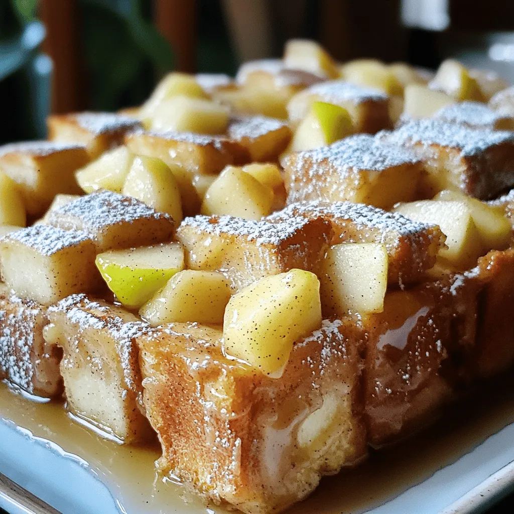 Brown Sugar Cinnamon Apple French Toast Bake Delight