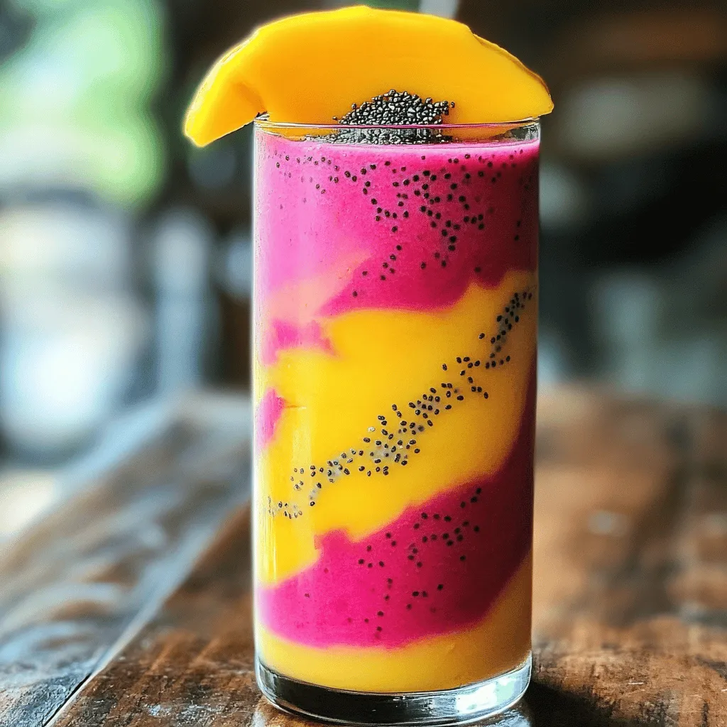 Mango Dragonfruit Smoothie Refreshing and Easy Recipe