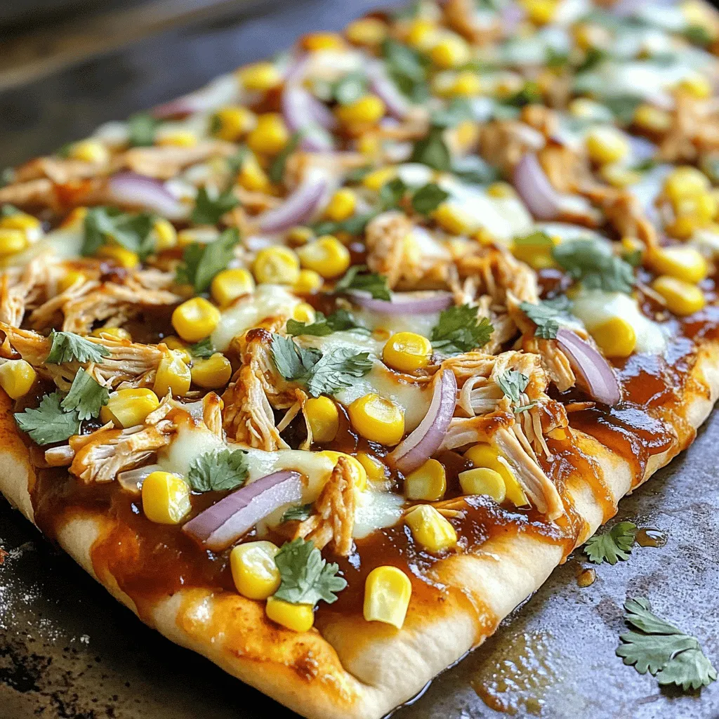 Savory BBQ Chicken Flatbread Pizza Quick and Easy Recipe