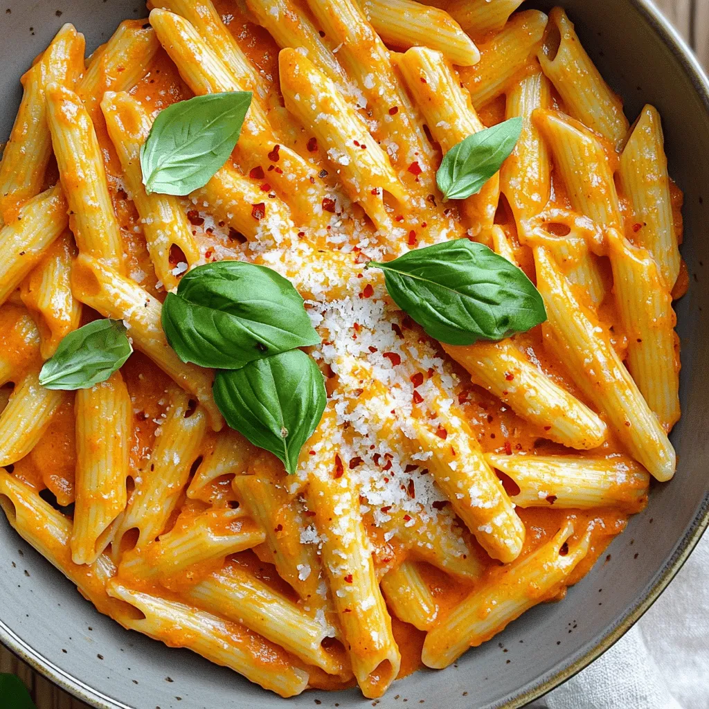 Creamy Roasted Red Pepper Pasta Delightful Dinner