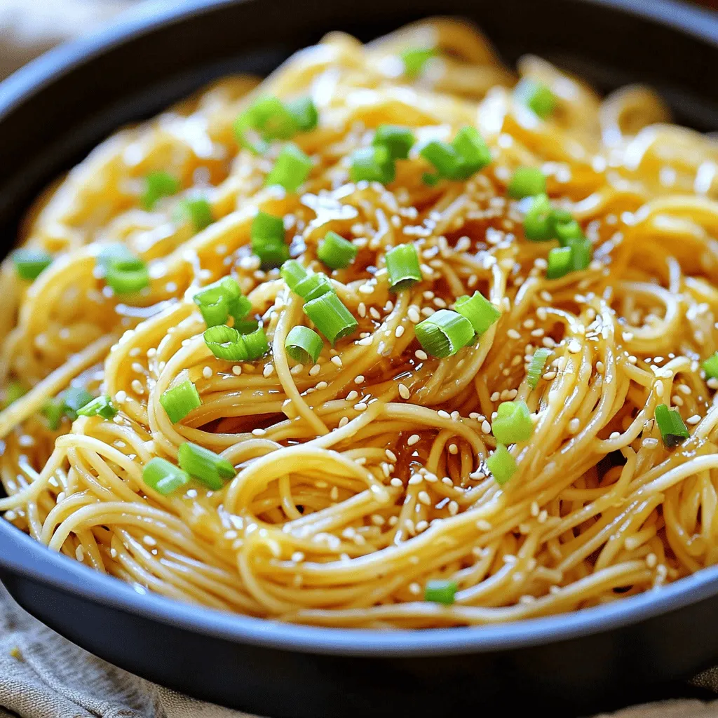Minute Honey Garlic Noodles Simple and Tasty Dish