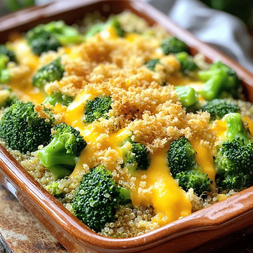 Cheesy Broccoli Quinoa Casserole Flavorful and Easy Recipe