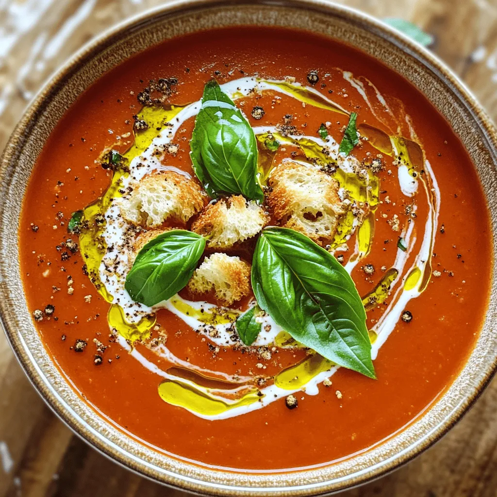 Creamy Tomato Basil Soup Simple and Delicious Recipe