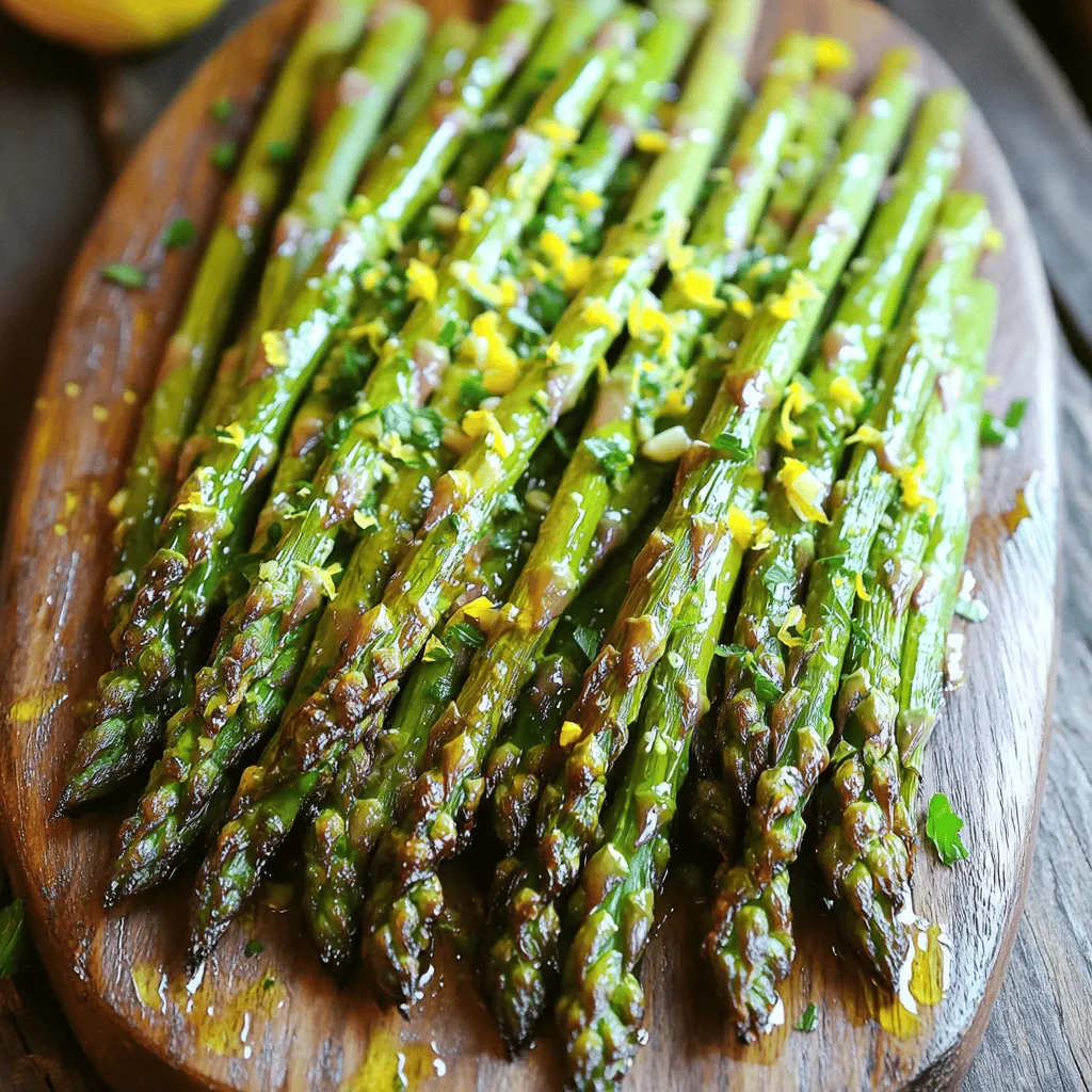 Lemon Garlic Roasted Asparagus Fresh and Flavorful Dish