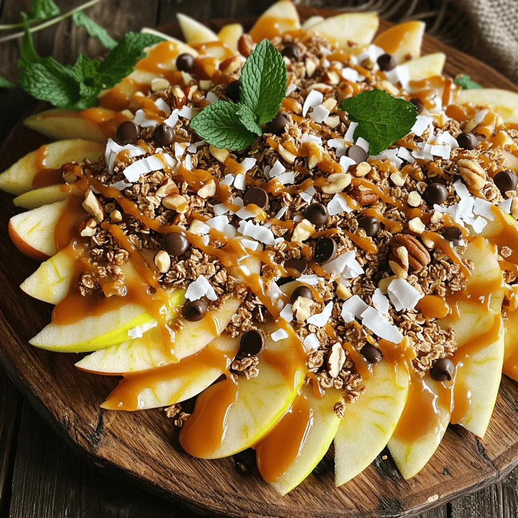 Caramel Apple Nachos Delightful Fall Snack Idea