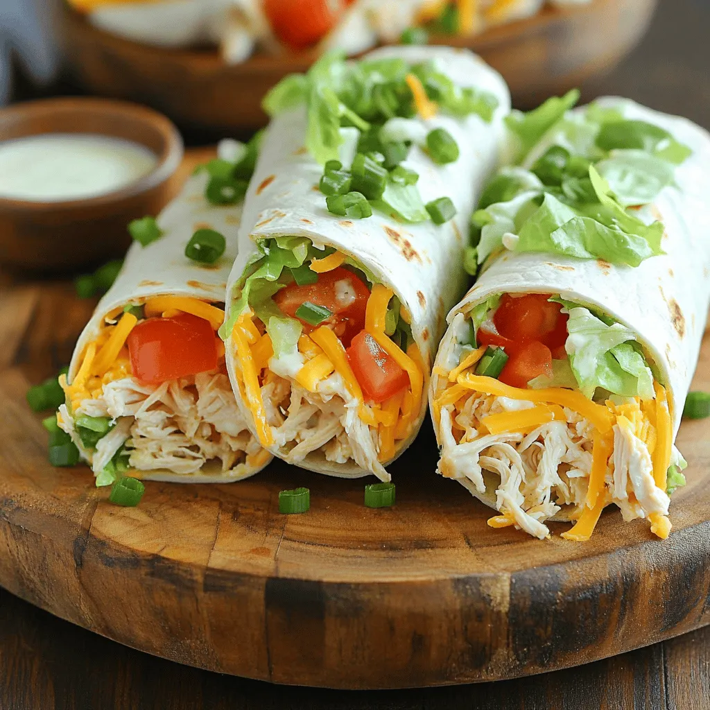 Easy Chicken Ranch Wraps Quick and Tasty Meal Idea
