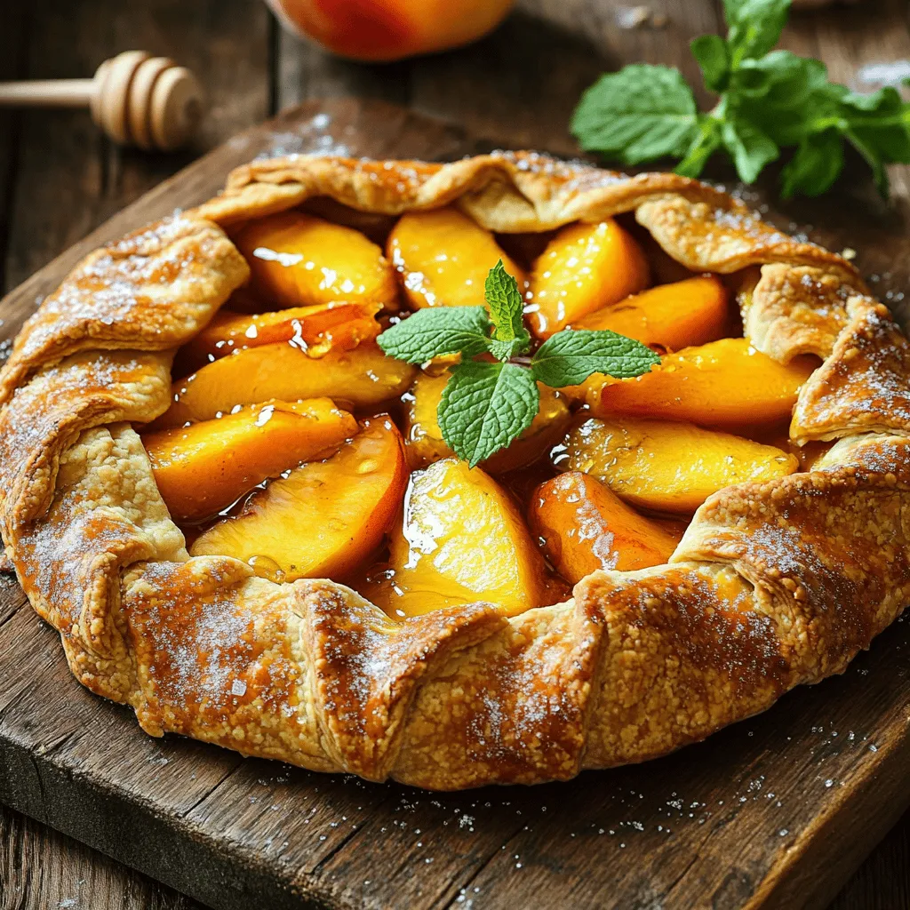 Peach Galette with Almond Crust Delightful Recipe
