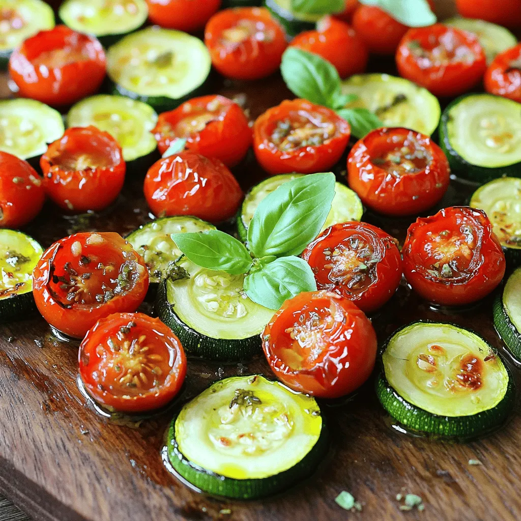 Easy Roasted Zucchini and Tomatoes Flavorful Dish