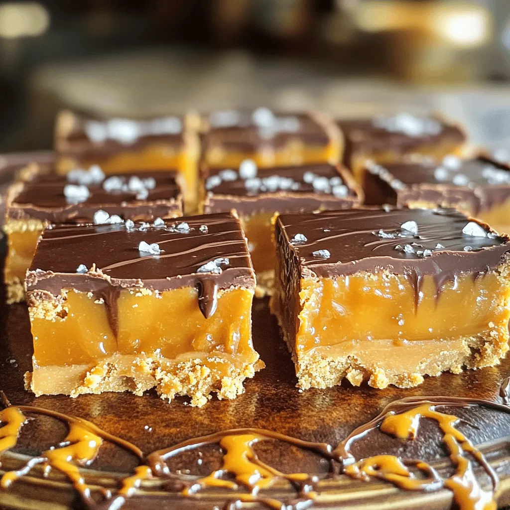 Salted Caramel Peanut Butter Bars Irresistible Treat
