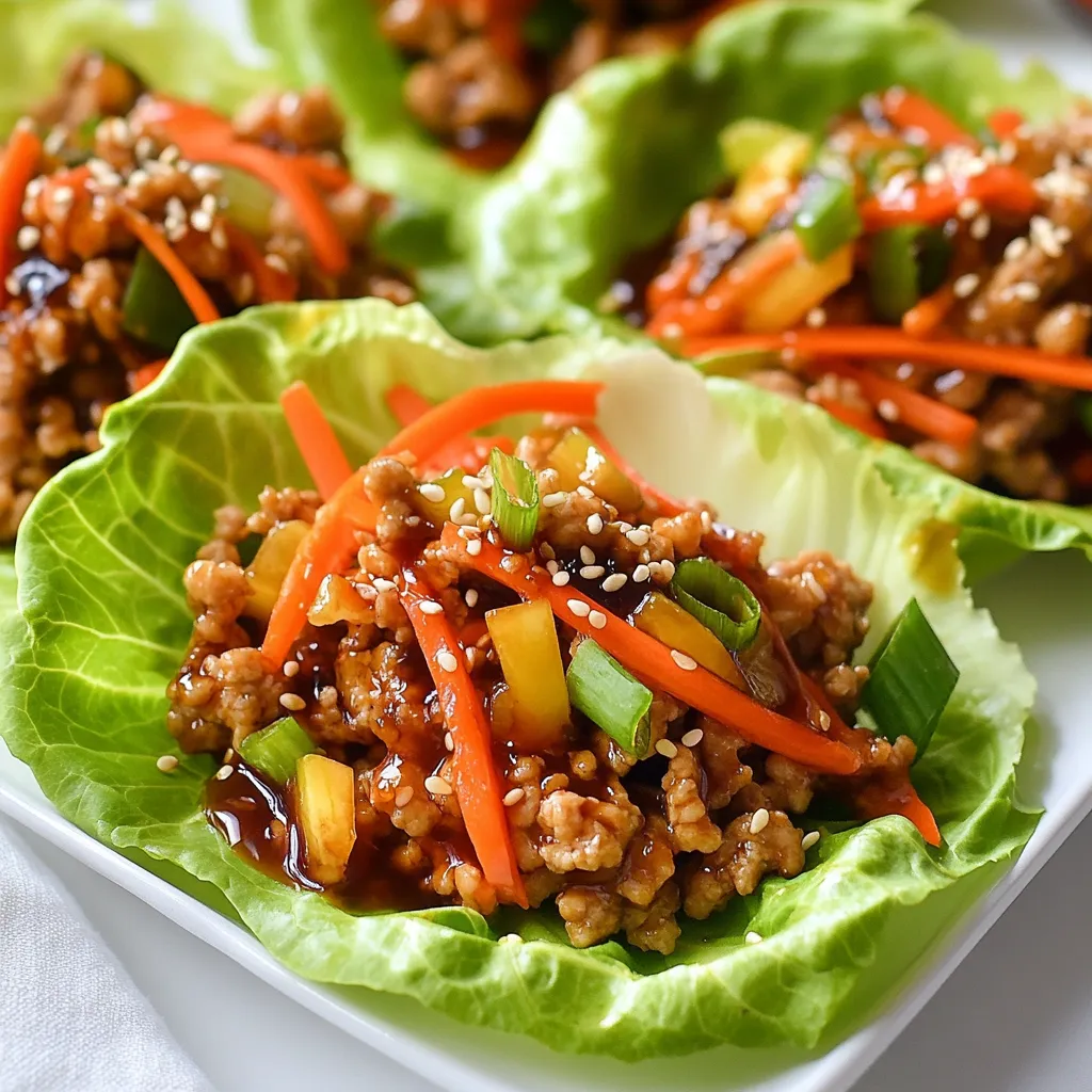 Teriyaki Chicken Lettuce Wraps Healthy and Flavorful Meal