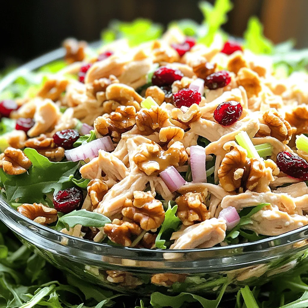 Cranberry Walnut Chicken Salad Fresh and Tasty Meal