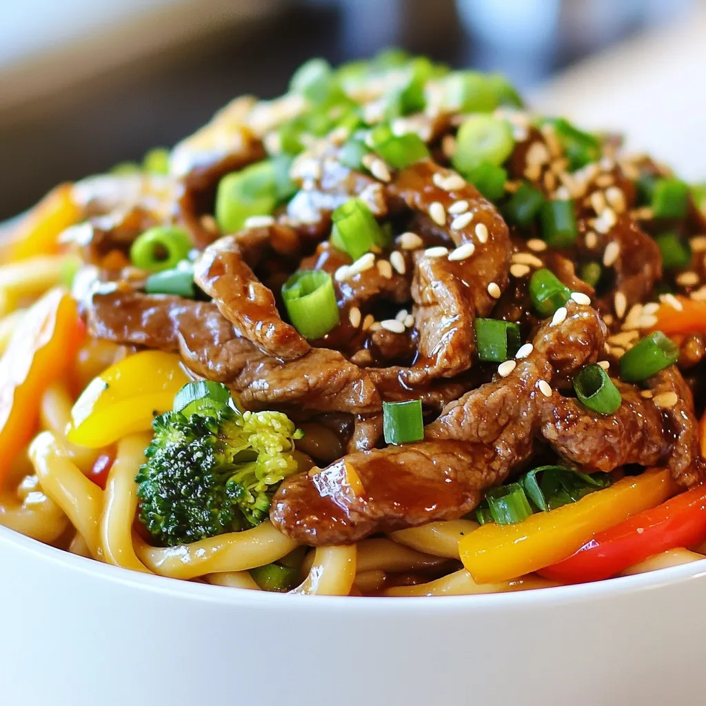 Teriyaki Beef Udon Flavorful and Easy Dinner Recipe