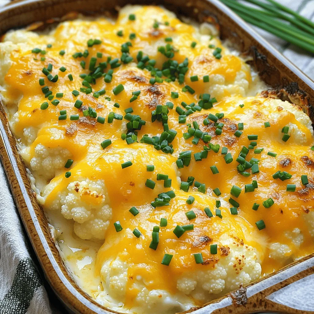 Easy Cheesy Cauliflower Bake Healthy Comfort Food