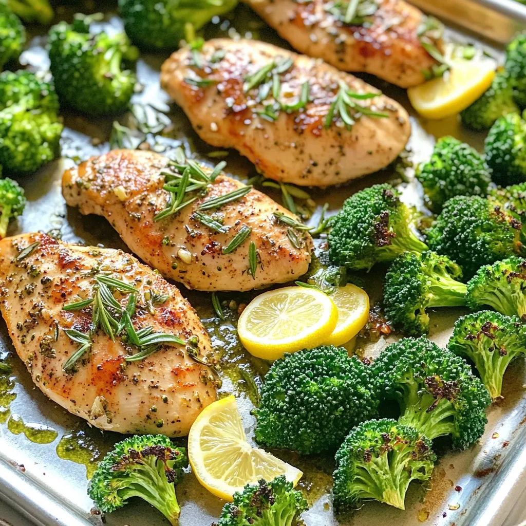 Garlic Herb Chicken &#038; Broccoli Sheet Pan Delight