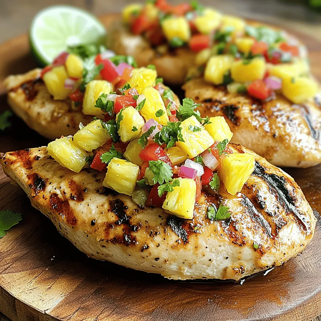 Pineapple Salsa Grilled Chicken Flavorful Summer Dish