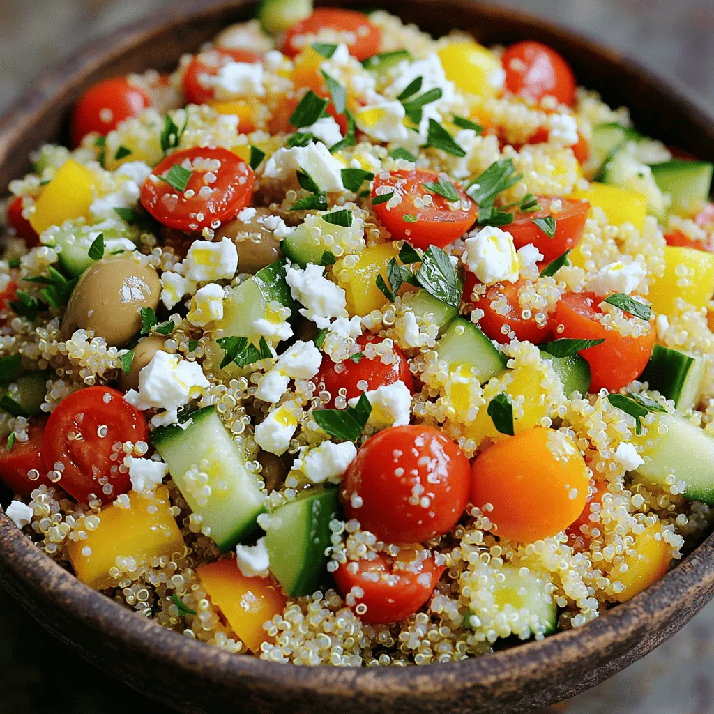 Greek Quinoa Bowl Wholesome and Flavorful Delight