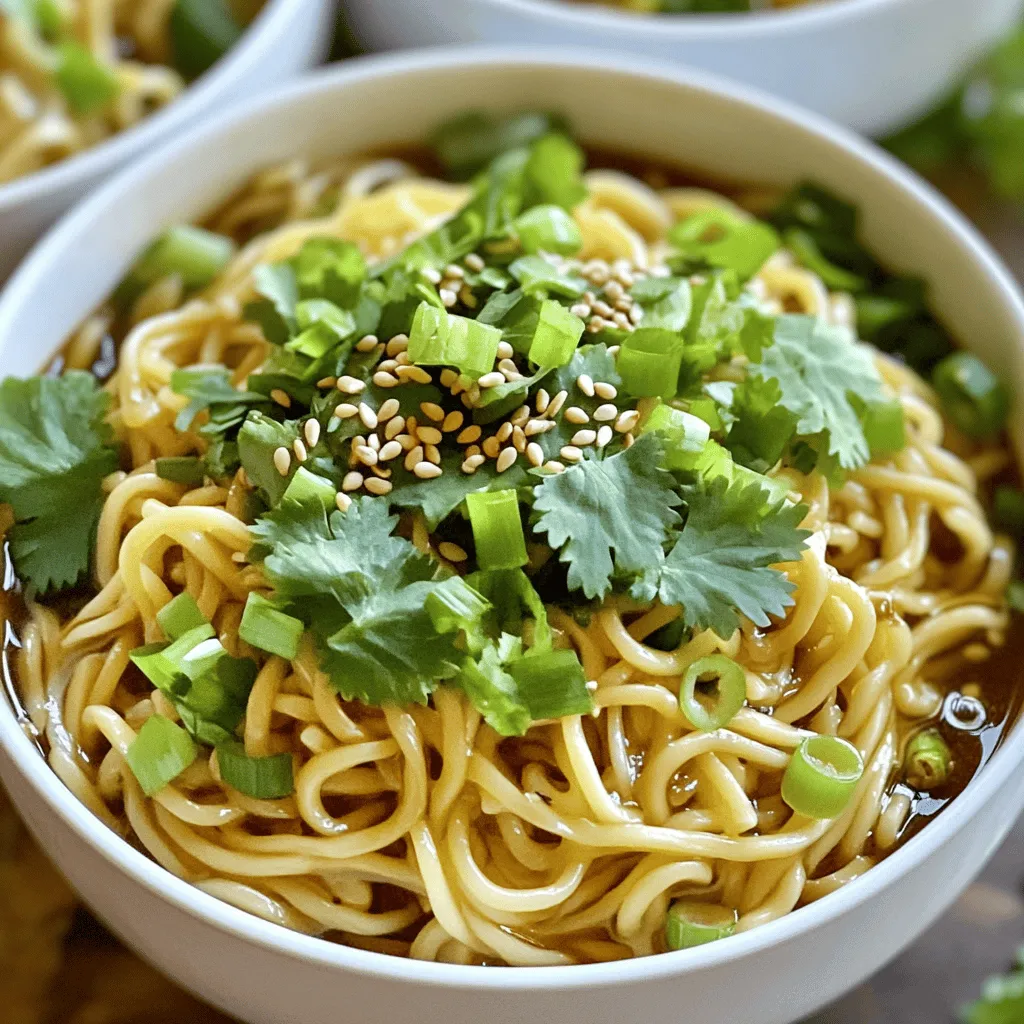 Savory Sesame Garlic Noodles Quick and Easy Recipe
