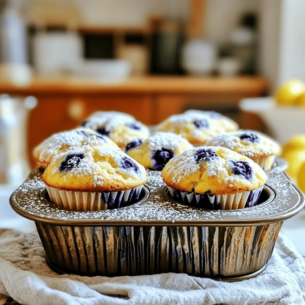 Lemon Blueberry Yogurt Muffins Fresh and Tasty Treat