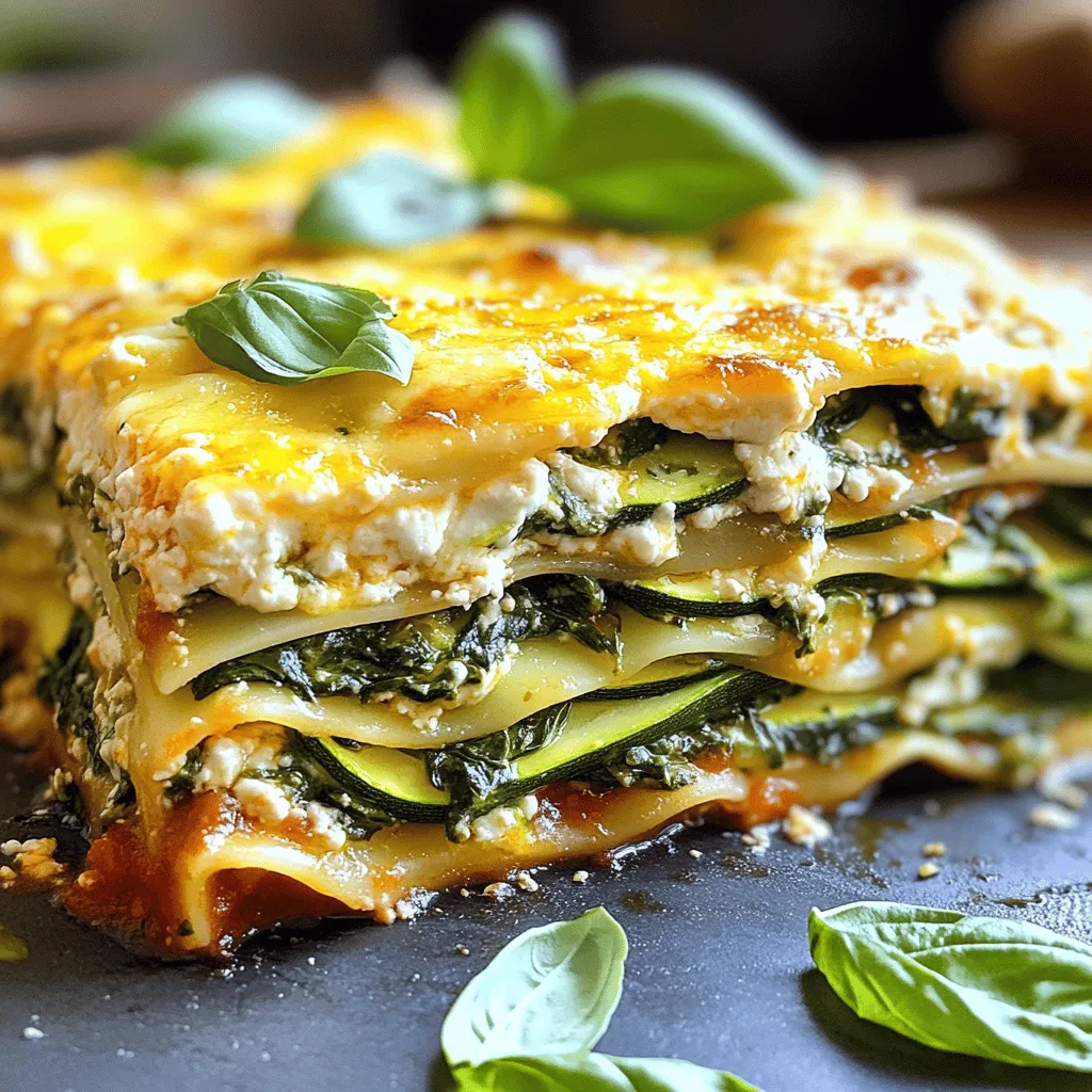 Zucchini Spinach Lasagna Flavorful and Nutritious Dish