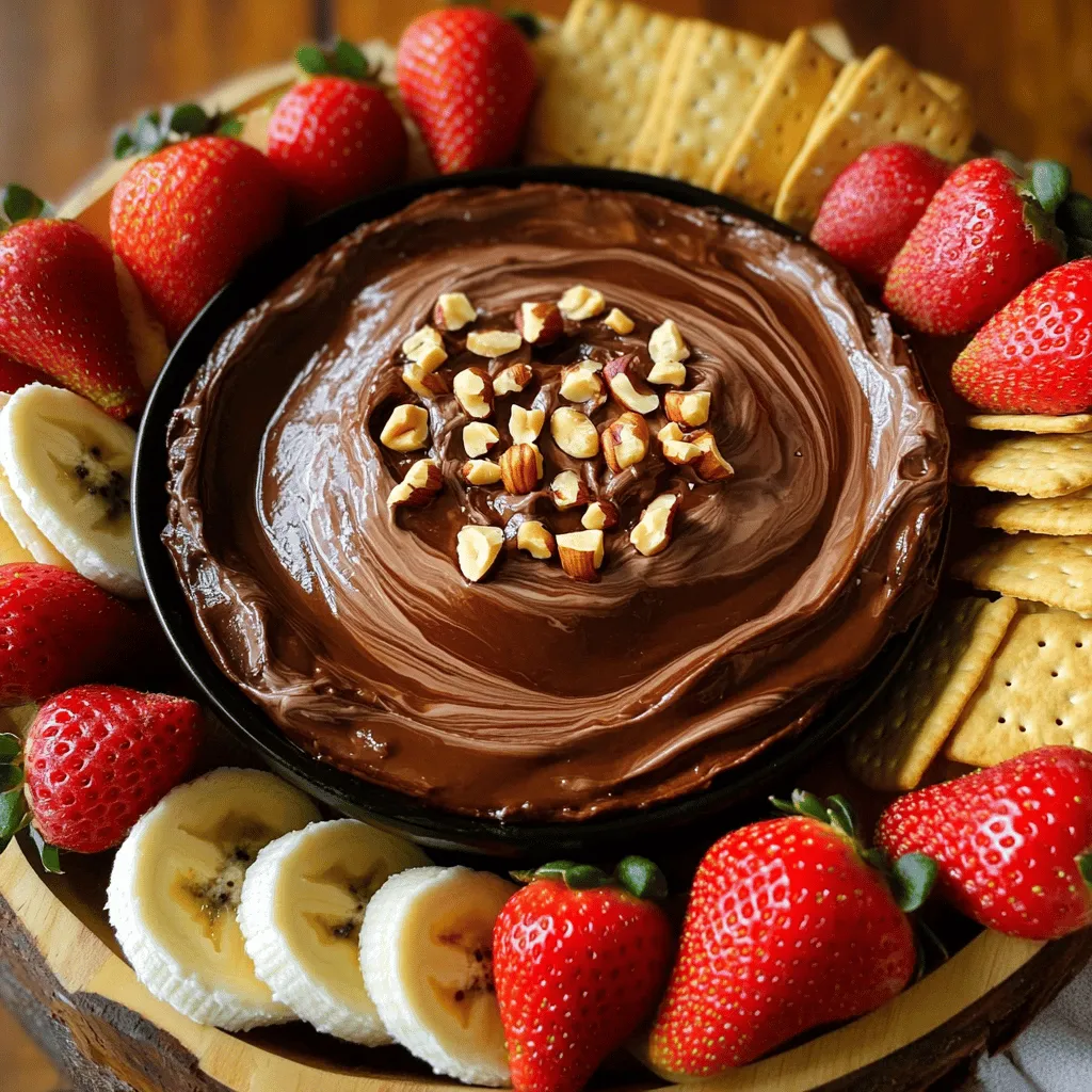 Chocolate Hazelnut Cheesecake Dip Irresistible Delight