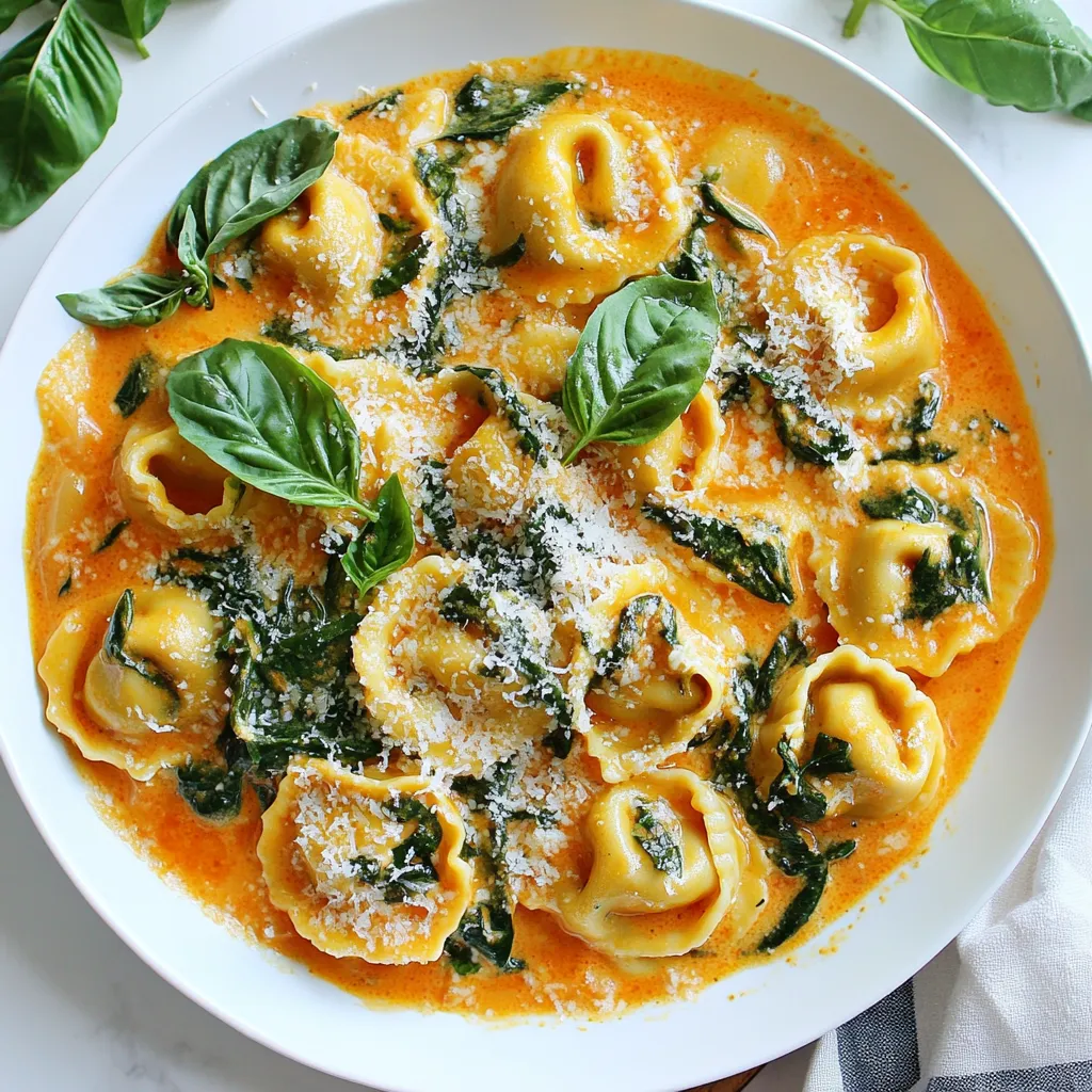 Creamy Tomato Spinach Tortellini Delicious Weeknight Meal