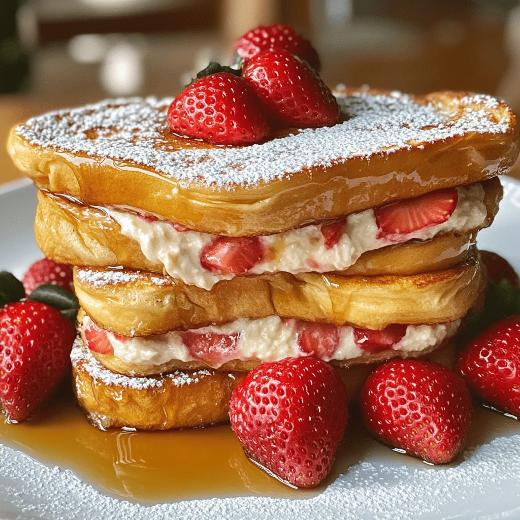 Savory Strawberry Cream Cheese French Toast Delight