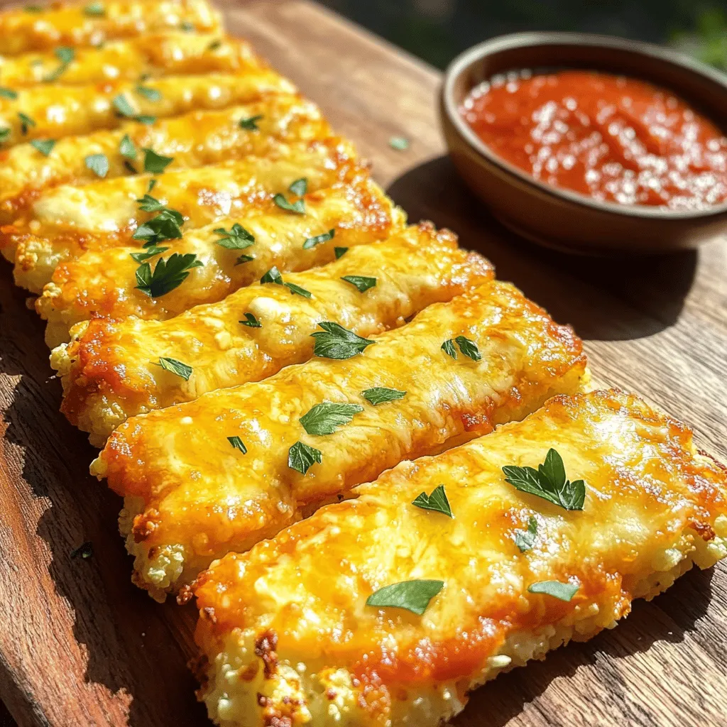 Cheesy Cauliflower Breadsticks Simple and Tasty Recipe