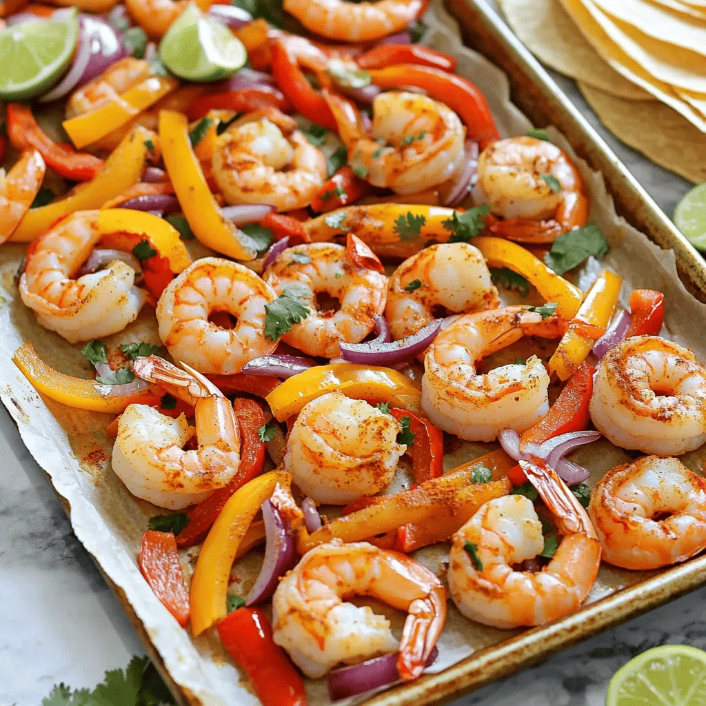 Sheet Pan Fajita Shrimp Quick and Flavorful Meal